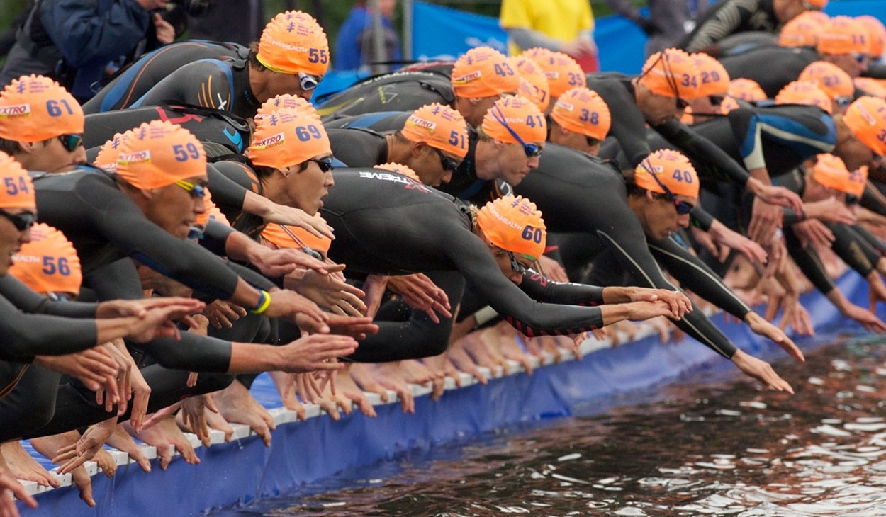 The 2013 ITU Triathlon, London.